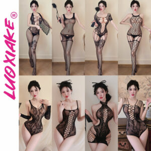 Sexy One Piece Stockings For Women See Through Skeleton Lace Erotic Lingerie Sexy Slimming Body Nightclub Party Temptation